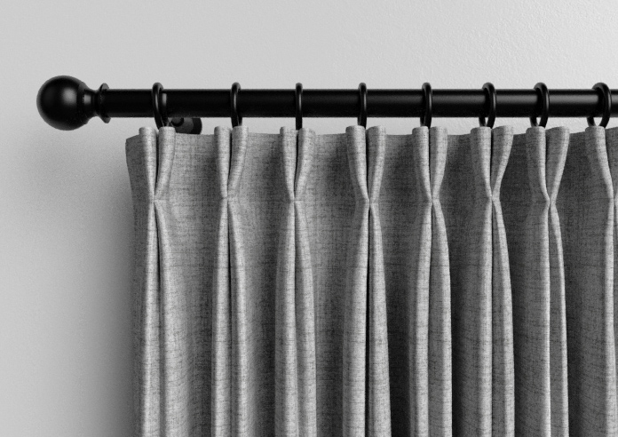 Melrose (Blackout), Wool Grey - Made to Measure Curtains - Image 10